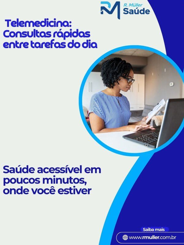Telemedicina: Consultas rápidas entre tarefas do dia 