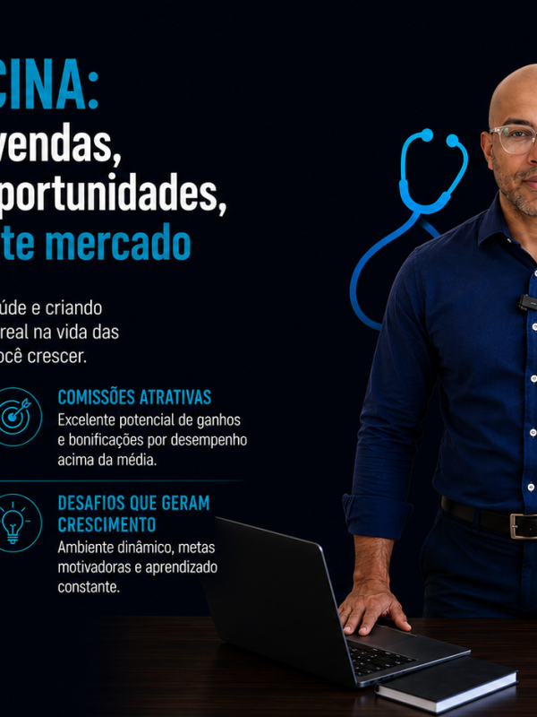 TELEMEDICINA: se você gosta de vendas, desafios e novas oportunidades, venha conhecer este mercado