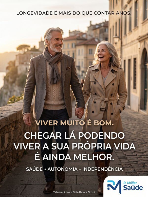 VIVER MUITO É BOM. CHEGAR LÁ PODENDO VIVER A SUA PRÓPRIA VIDA É AINDA MELHOR.