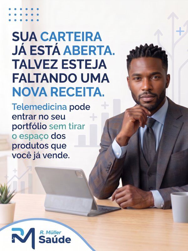 Telemedicina pode entrar no seu portfólio sem tirar o espaço dos produtos que você já vende.