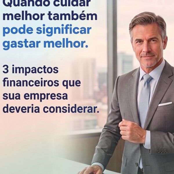 Quando cuidar melhor também pode significar gastar melhor. 3 impactos financeiros que sua empresa deveria considerar. Quando cuidar melhor também pode significar gastar melhor. 3 impactos financeiros que sua empresa deveria considerar.