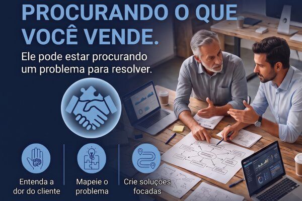 O SEU PRÓXIMO CLIENTE TALVEZ NÃO ESTEJA PROCURANDO O QUE VOCÊ VENDE.