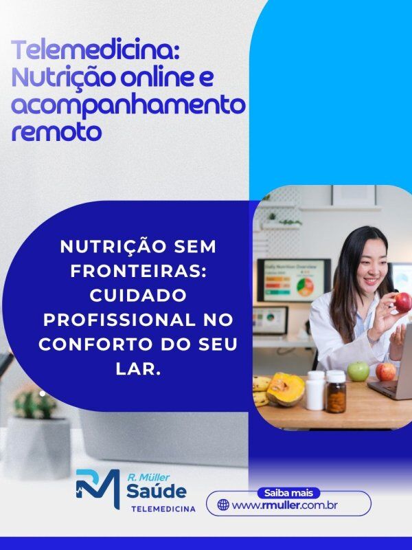 Telemedicina: Nutrição online e acompanhamento remoto 
