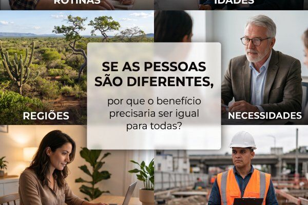 SE AS PESSOAS SÃO DIFERENTES, POR QUE O BENEFÍCIO PRECISARIA SER IGUAL PARA TODAS?