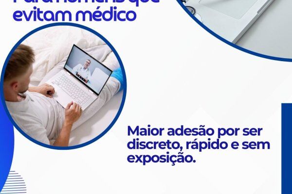 Telemedicina: Para homens que evitam médico