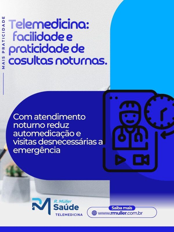 Telemedicina: Facilidade e praticidade de consultas noturnas 