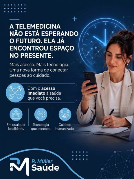 A TELEMEDICINA NÃO ESTÁ ESPERANDO O FUTURO. ELA JÁ ENCONTROU ESPAÇO NO PRESENTE.