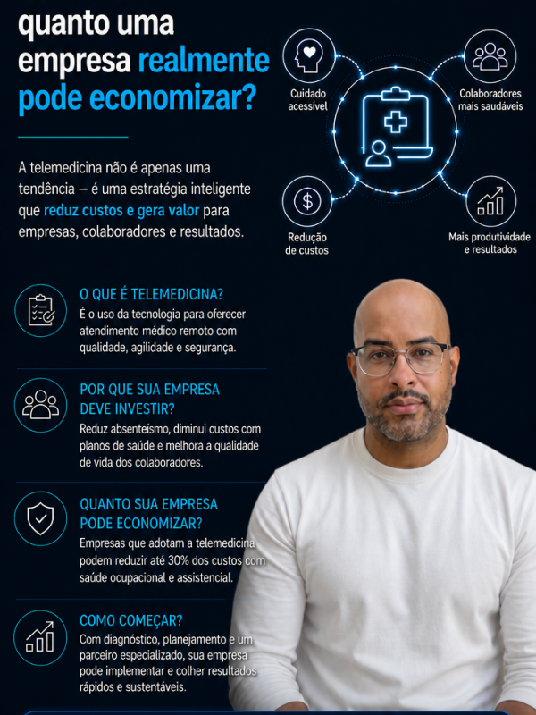 💰 TELEMEDICINA: quanto uma empresa realmente pode economizar?